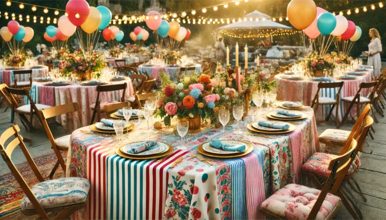 Onde comprar toalhas de mesa para a festa?