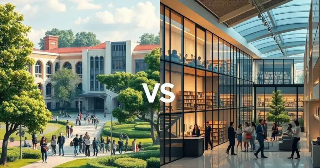 universidade pública vs particular