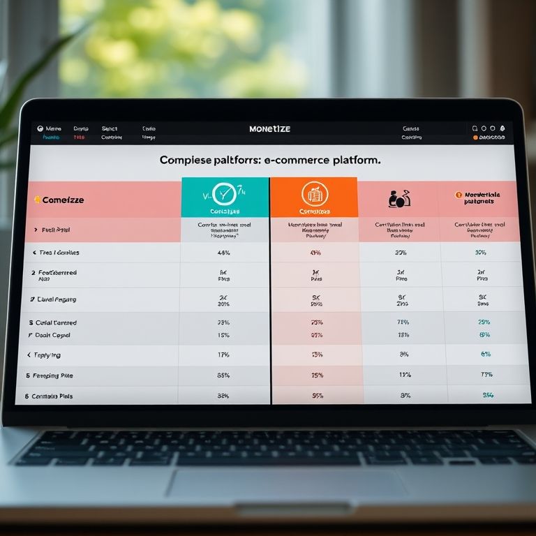 Comparativo entre Monetizze e outras plataformas de cursos online.