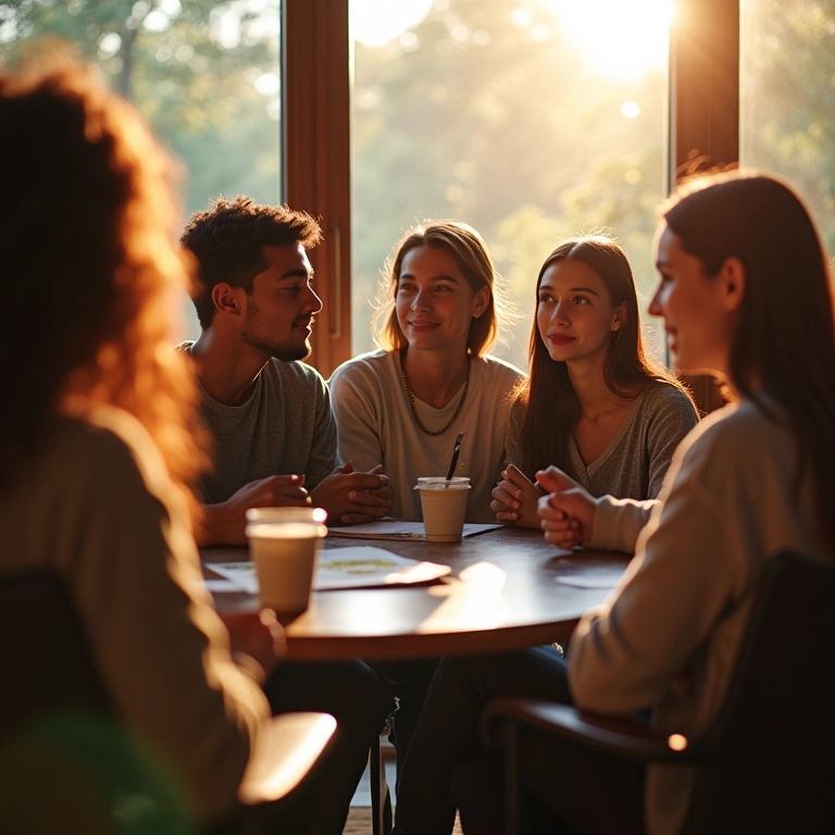 Jovens discutem opções de candidatura, representando exceções nos requisitos do Prouni.