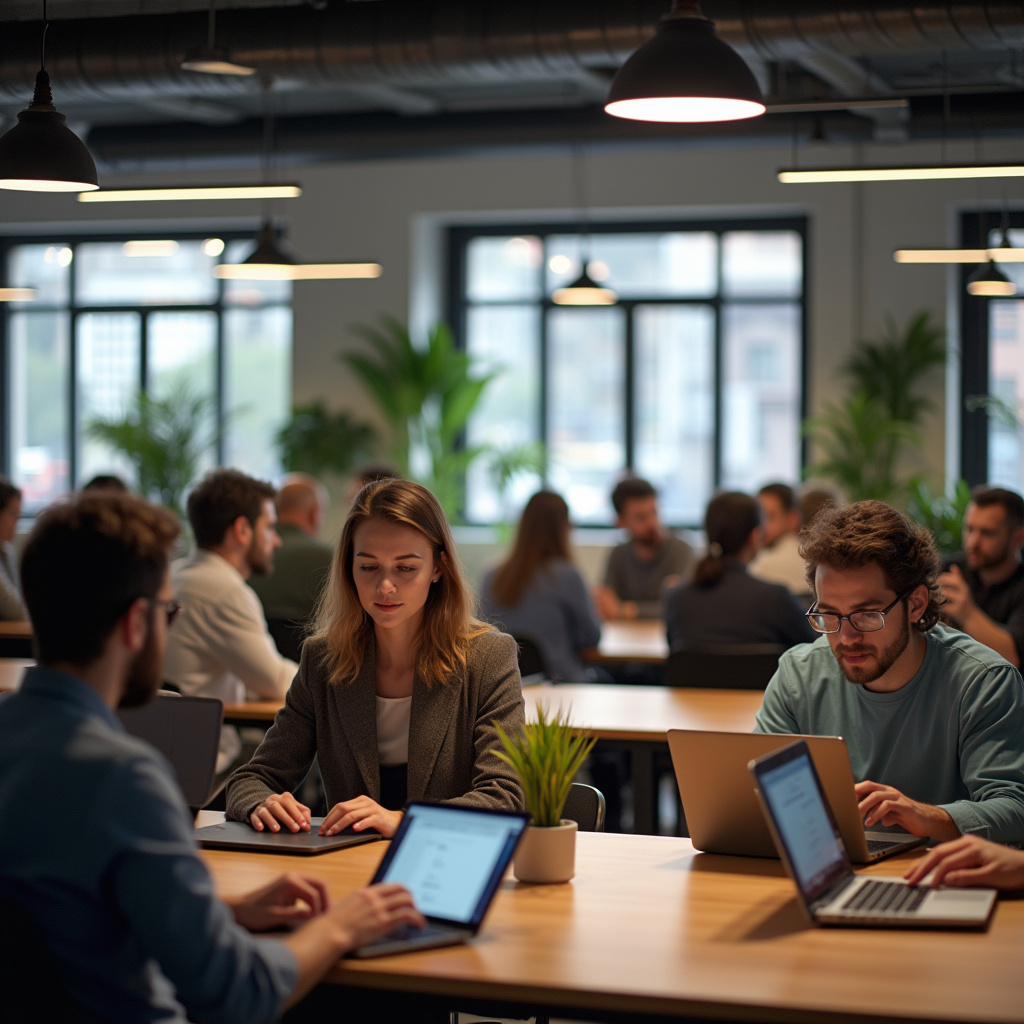 Espaço de co-working moderno em Joinville.