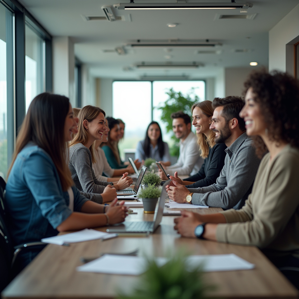 Profissionais diversos em evento de networking em Joinville.