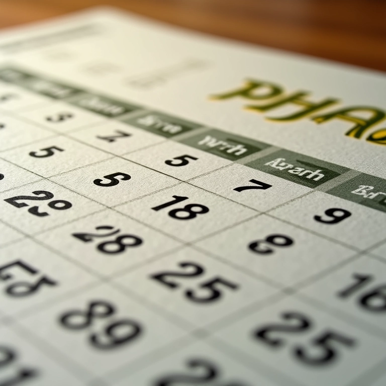 Calendário brasileiro com datas de pagamento e feriado em destaque.