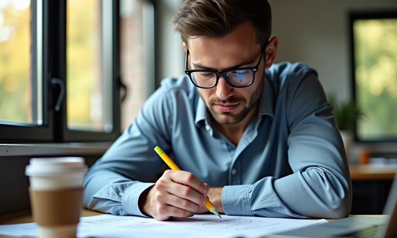 Candidato estudando o edital do ENEM dos Concursos com atenção.