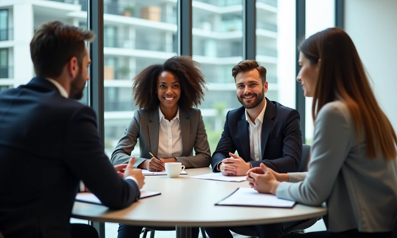 Candidatos diversos participando de um processo seletivo bem estruturado com comunicação clara.