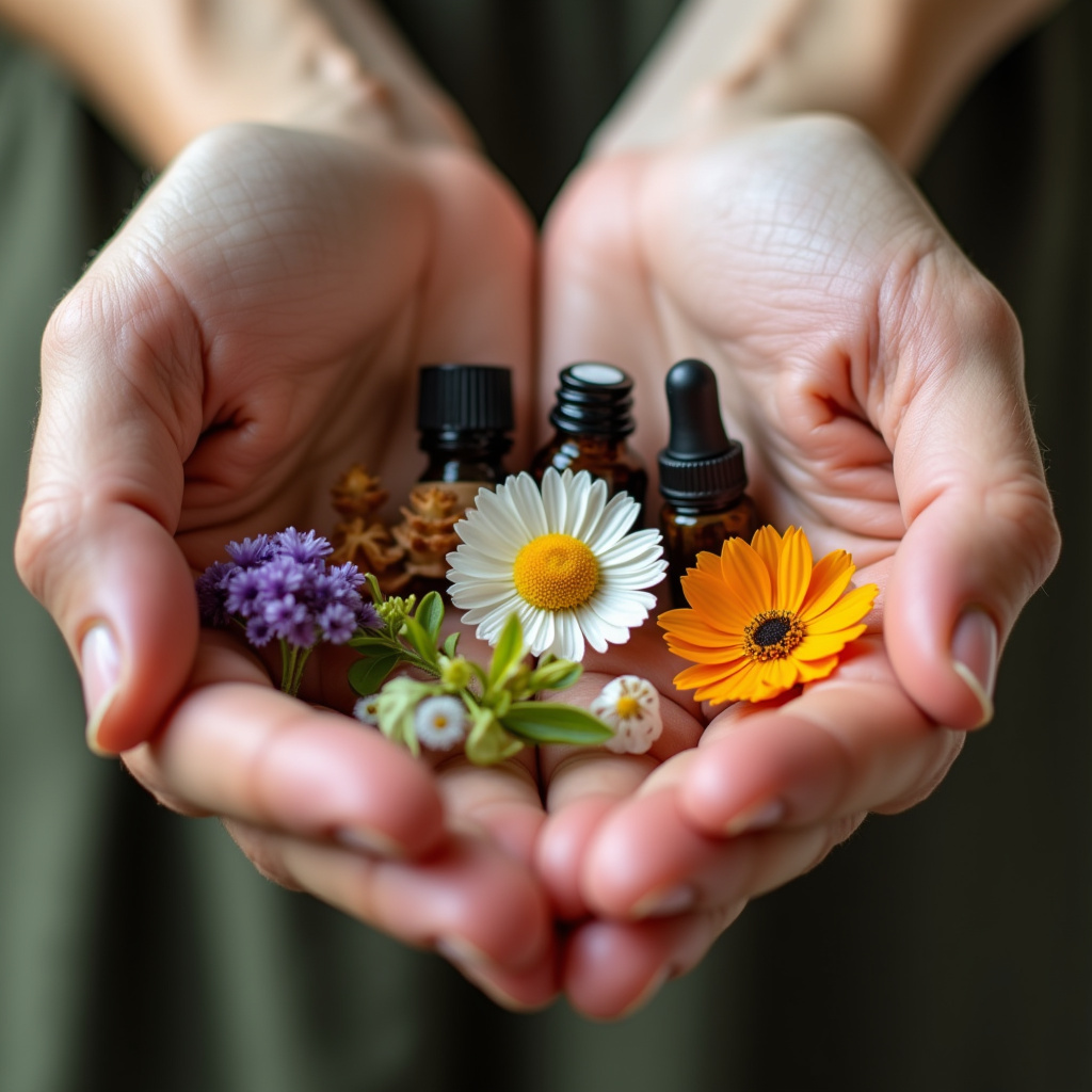 Remédios naturais utilizados na terapia holística.