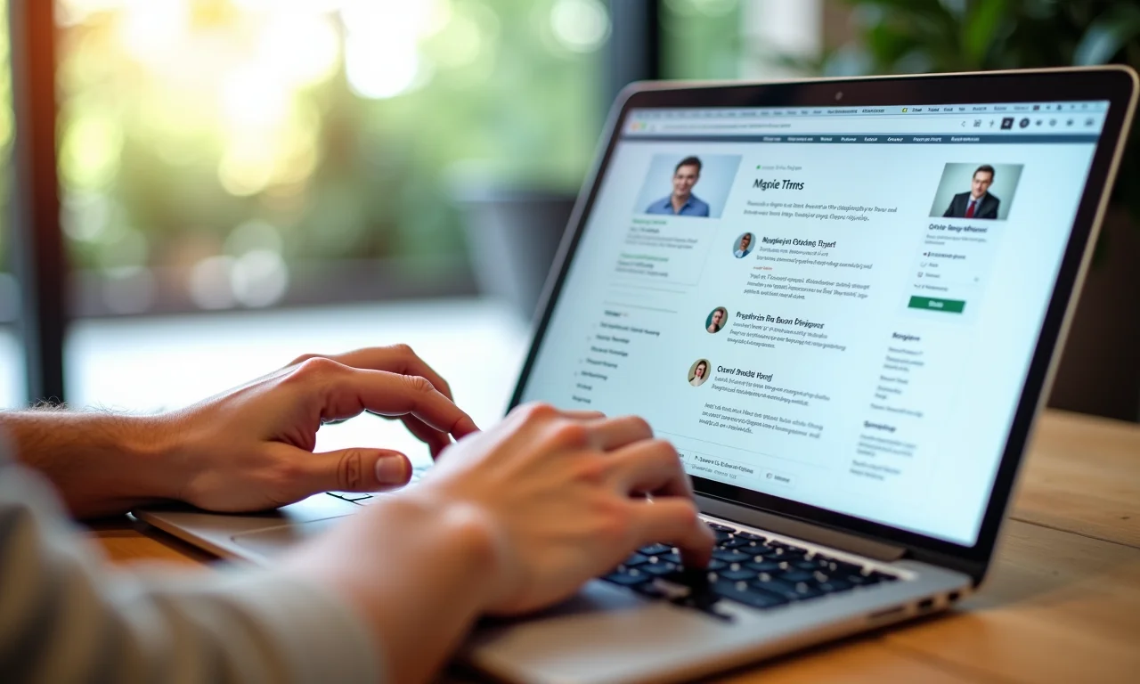 Digitando experiências detalhadas no perfil do Vagas.com.