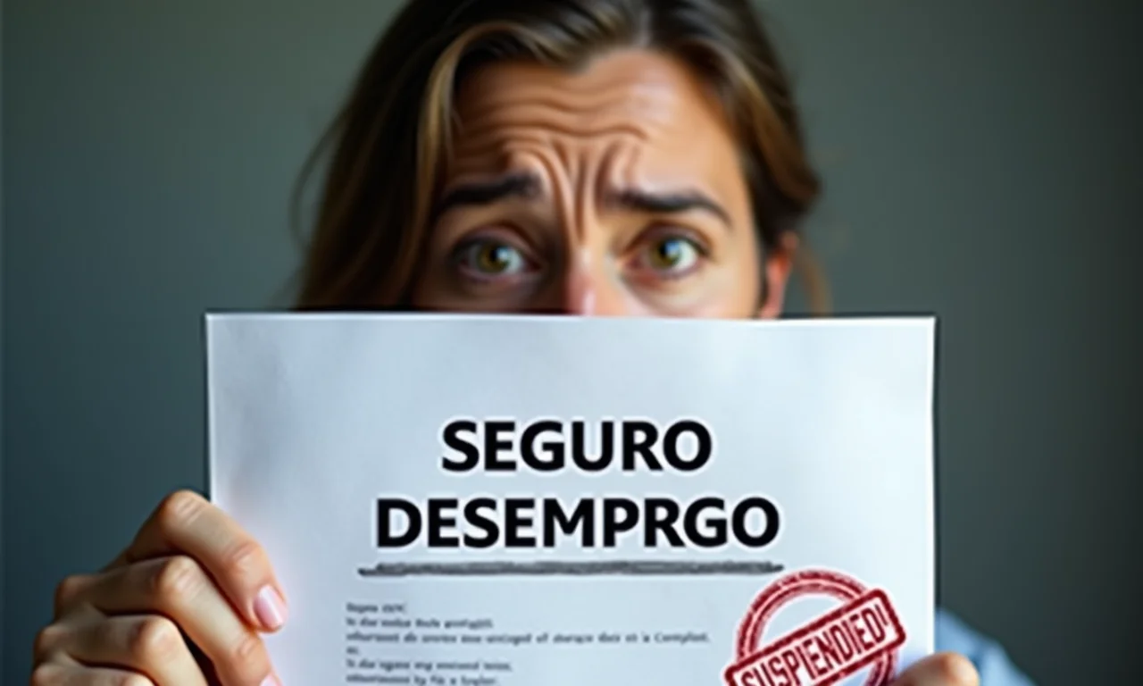 Documento de seguro desemprego suspenso.