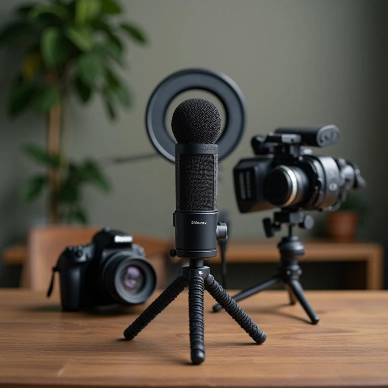 Equipamentos essenciais para canal de divulgação científica.