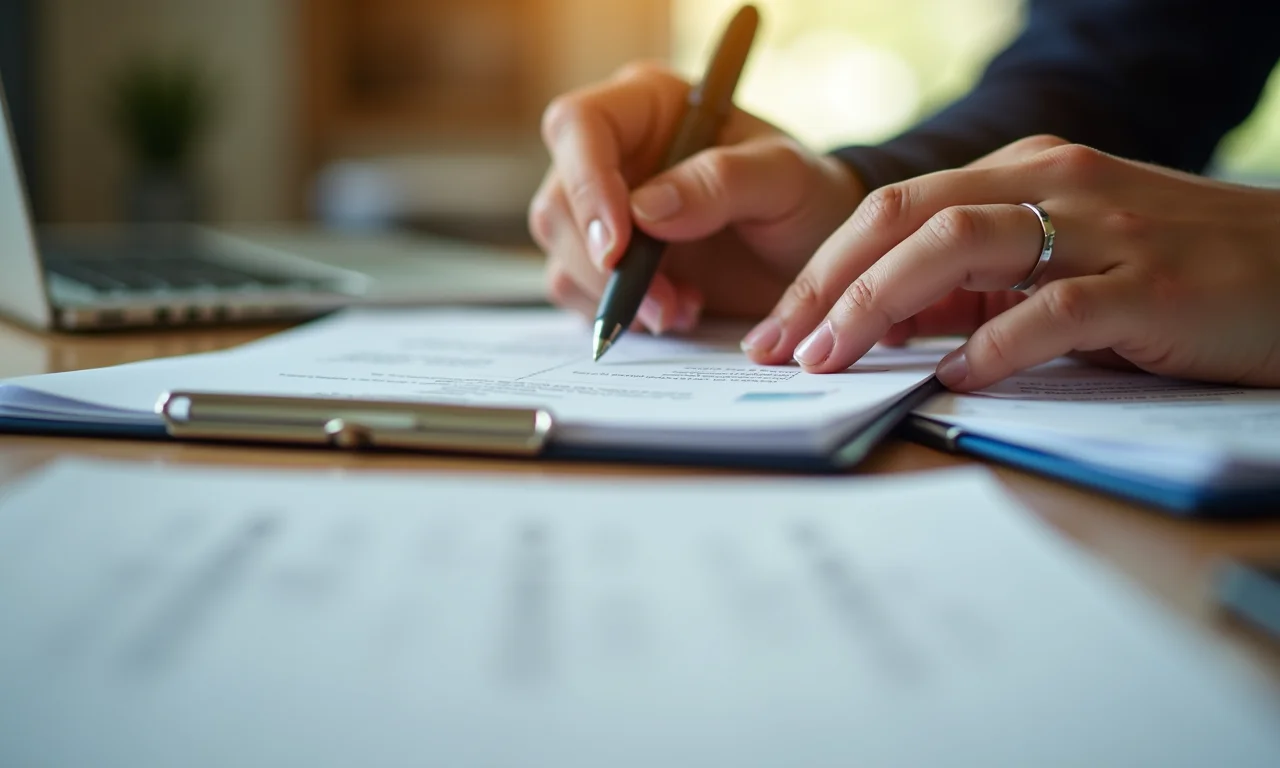 Estudante brasileiro organizando documentos para comprovação de horas complementares.