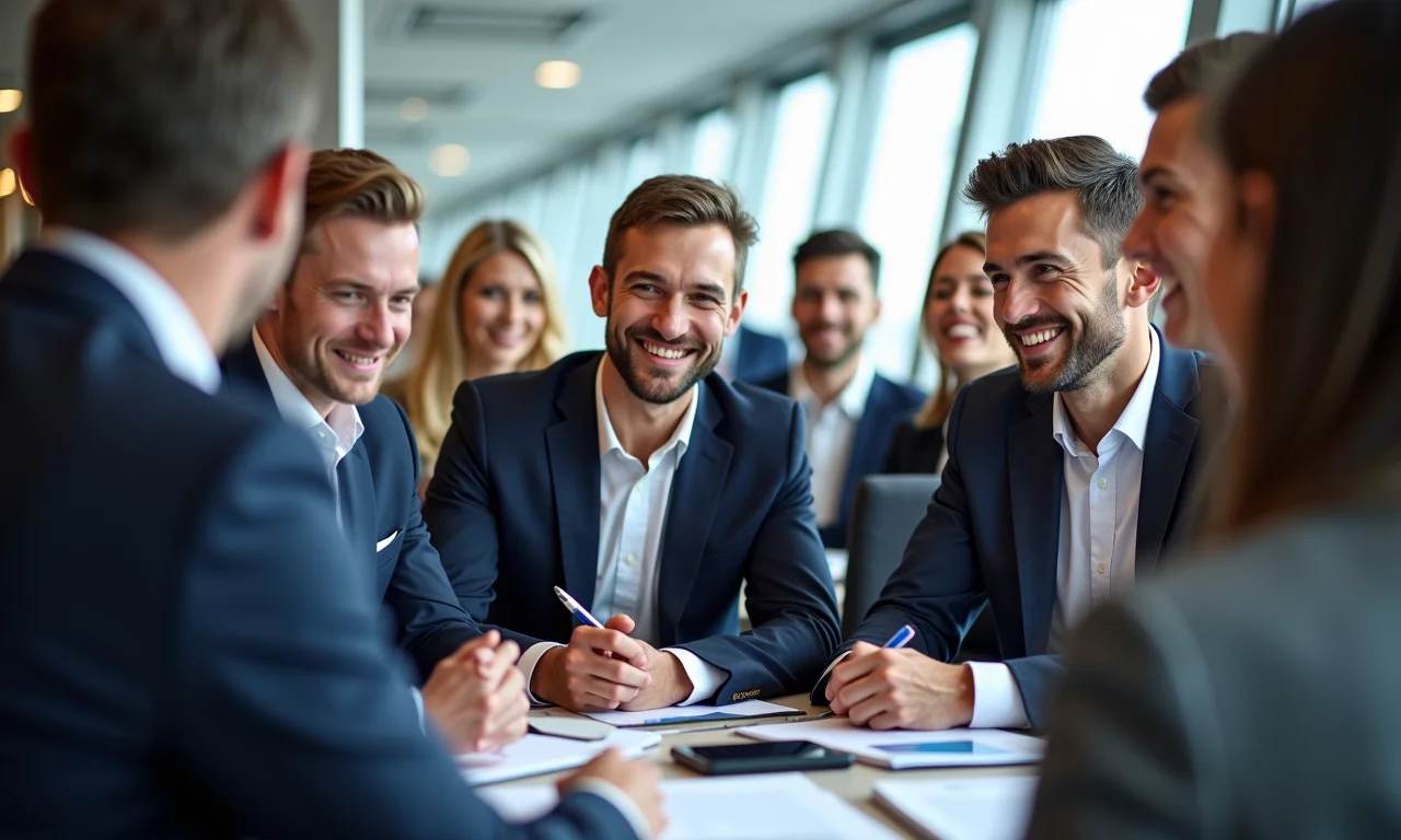 Feira de empregos em cruzeiros marítimos com candidatos diversos.