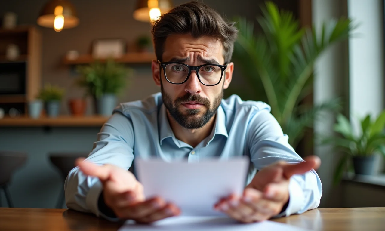 Funcionário preocupado sem os documentos da demissão.