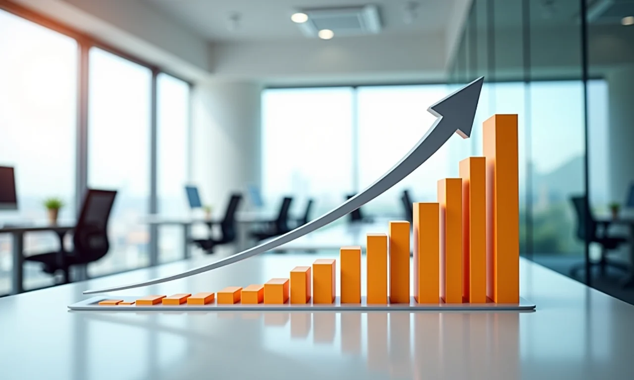 Gráfico mostrando aumento de produtividade em empresa brasileira após implementar semana de 4 dias.