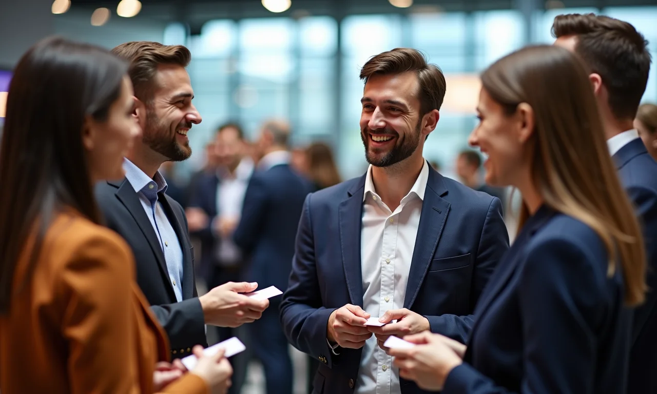 Grupo diverso em evento de networking do terceiro setor.