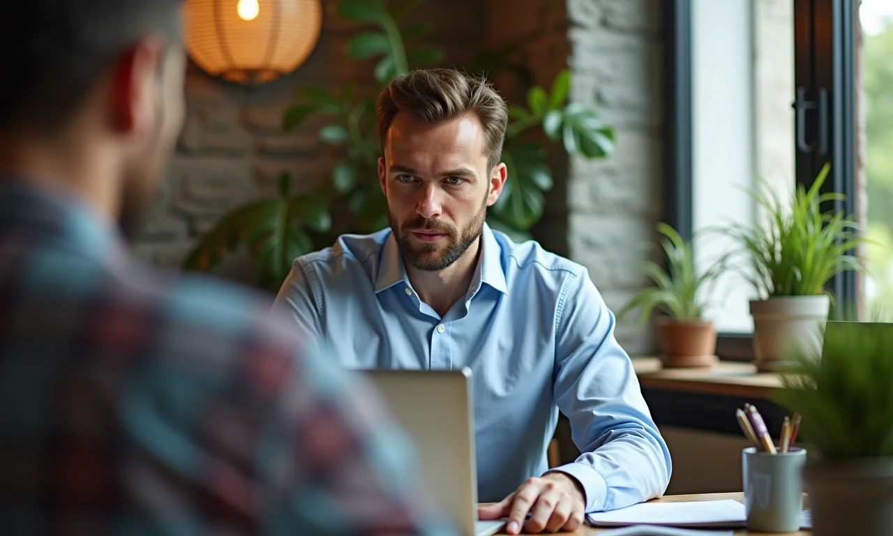Homem verificando requisitos do PIS/PASEP em um laptop.