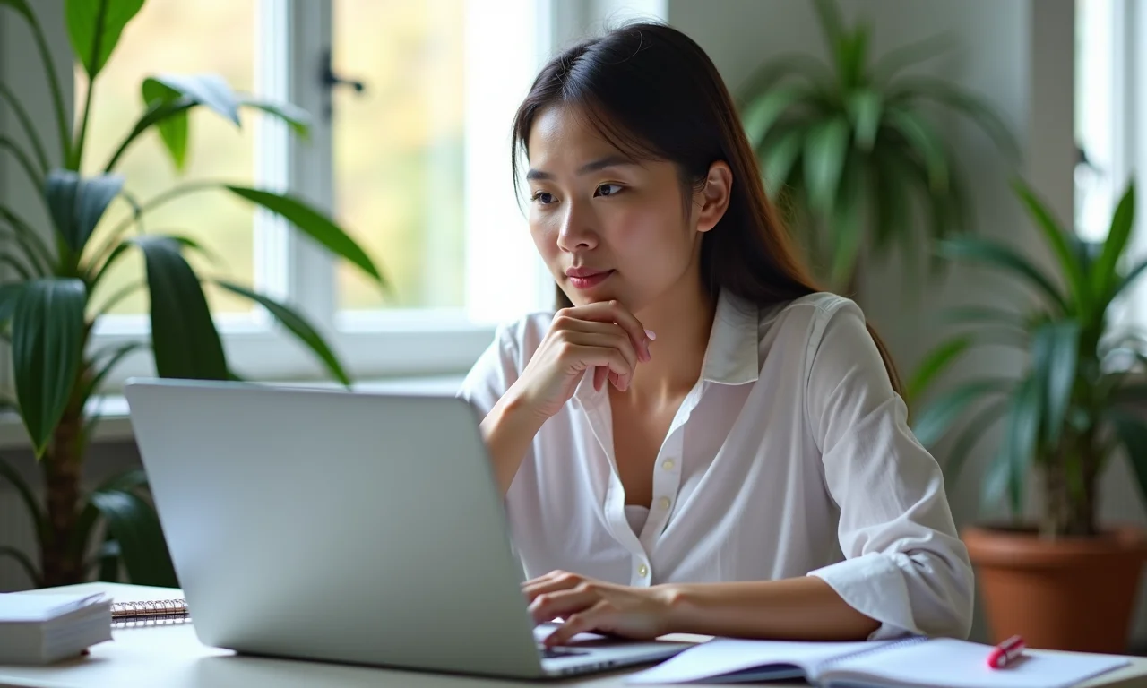 Jovem comparando notas de corte de diferentes cursos no SiSU.