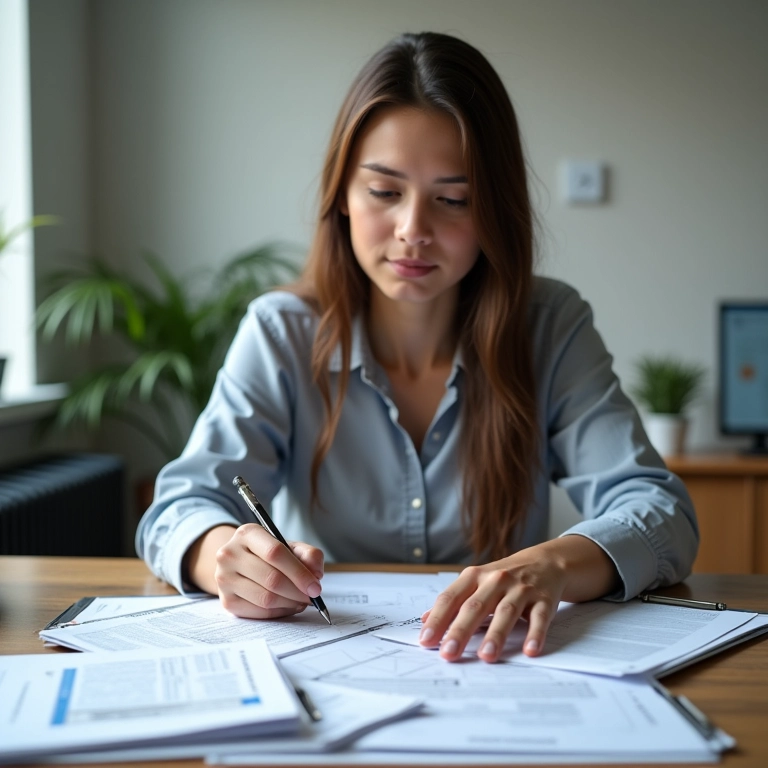 Jovem profissional tomando decisão segura em sua carreira.