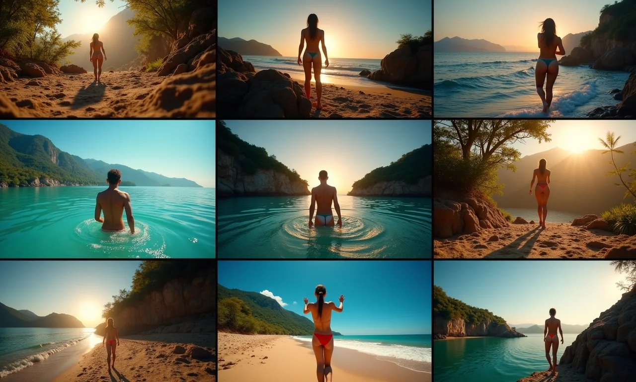 Montagem dos melhores projetos de edição de vídeo.