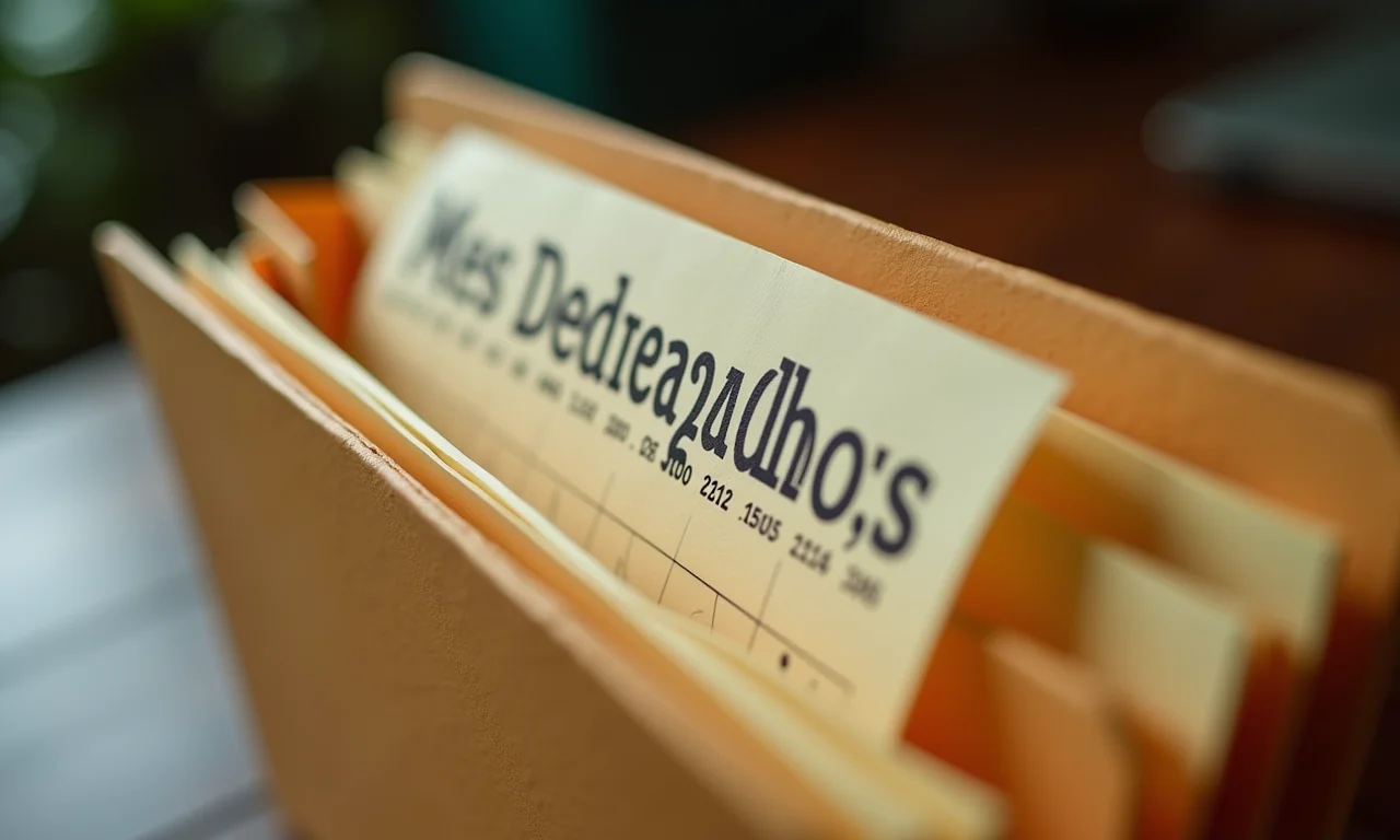 Pasta com calendário marcando os meses trabalhados para o cálculo das férias proporcionais.