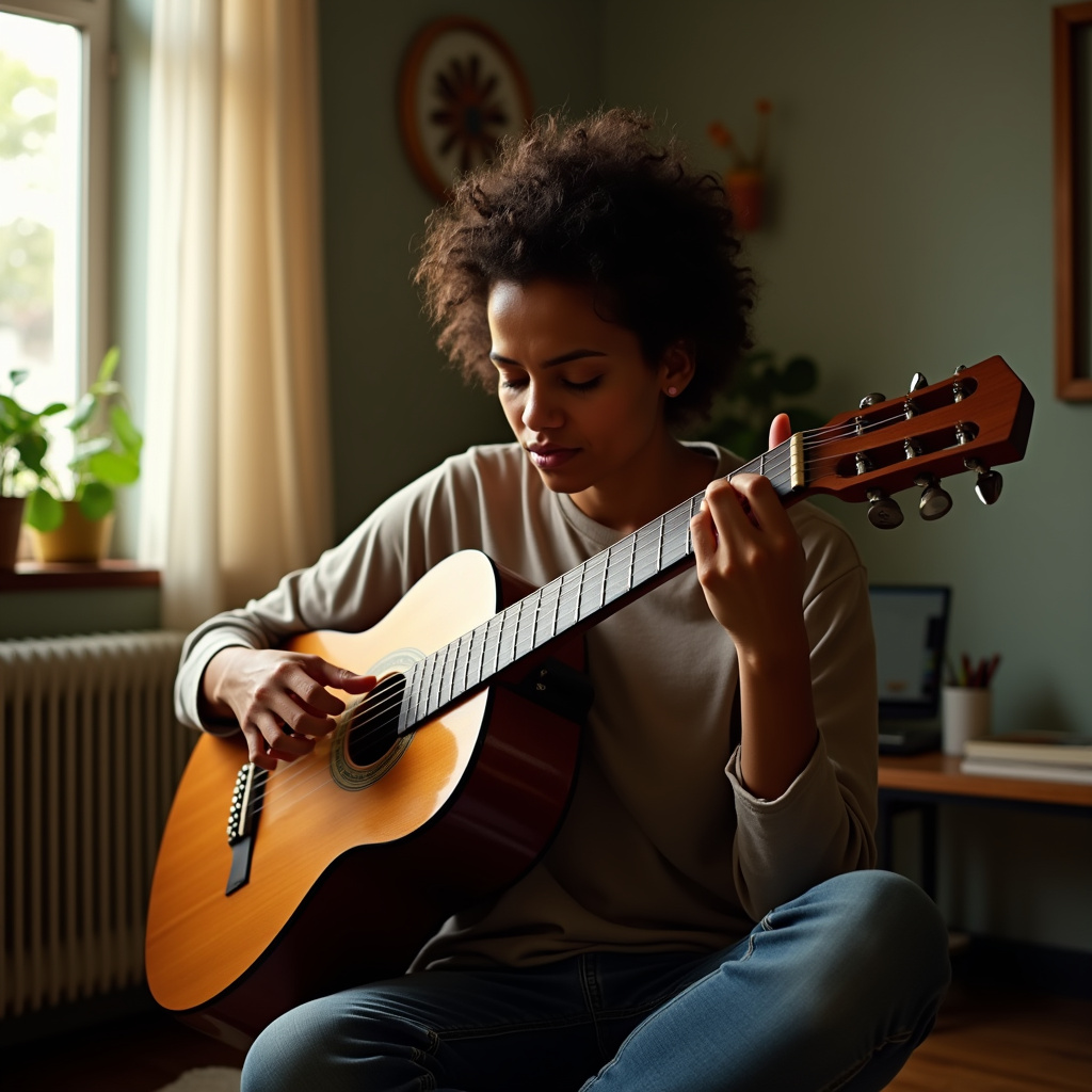 Alívio do estresse através da música.
