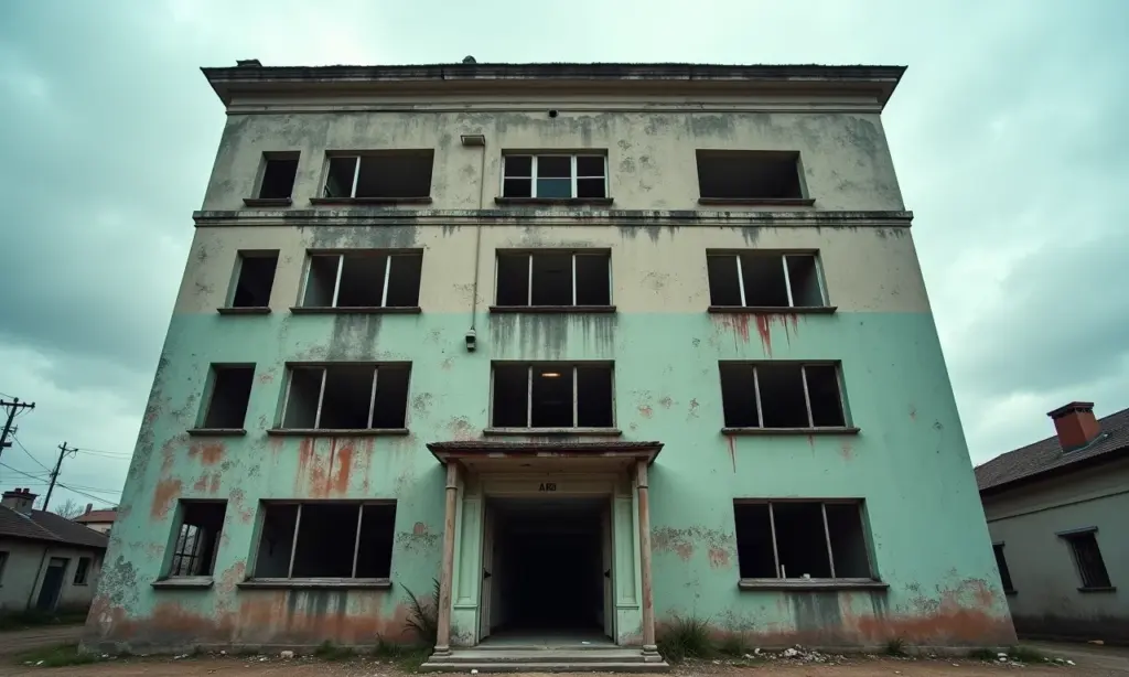 O Que é Quarteirização e Quais os Riscos Para o Trabalhador Prédio de escritórios degradado simbolizando precarização do trabalho.