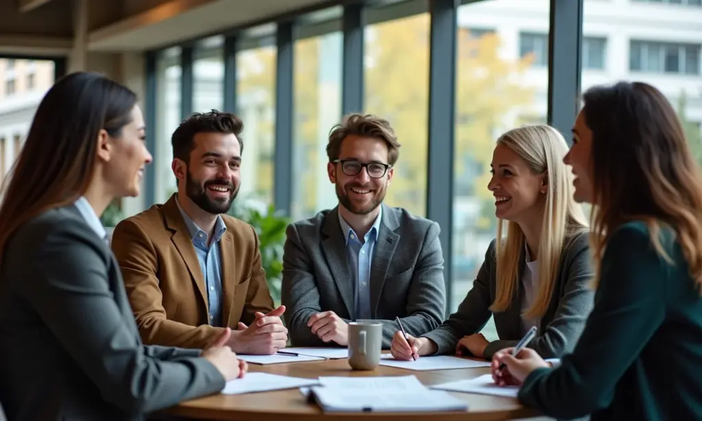 Quanto Ganha um Professor Universitário Federal e Particular Professores universitários diversos colaborando em ambiente moderno.