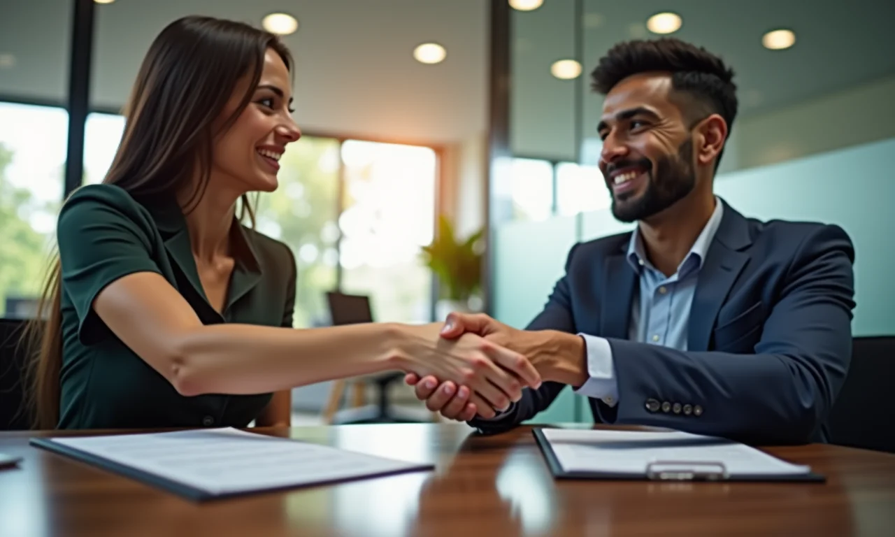 Profissionais brasileiros assinando contrato de trabalho por prazo determinado.