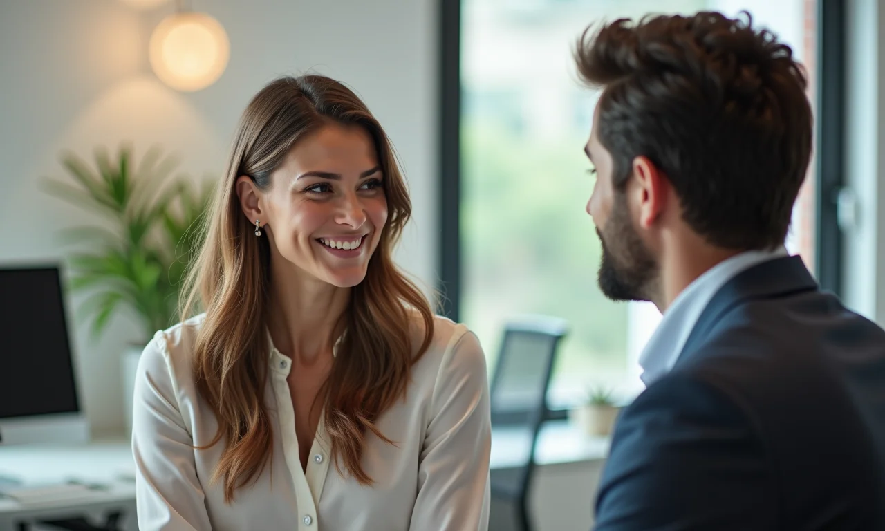 Profissionais dialogando em ambiente de trabalho, promovendo a conscientização e o respeito.