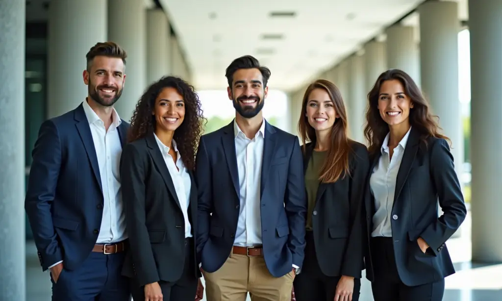 Guia de Profissões do Setor Público Carreiras e Concursos Profissionais diversos trabalhando em um ambiente governamental moderno.