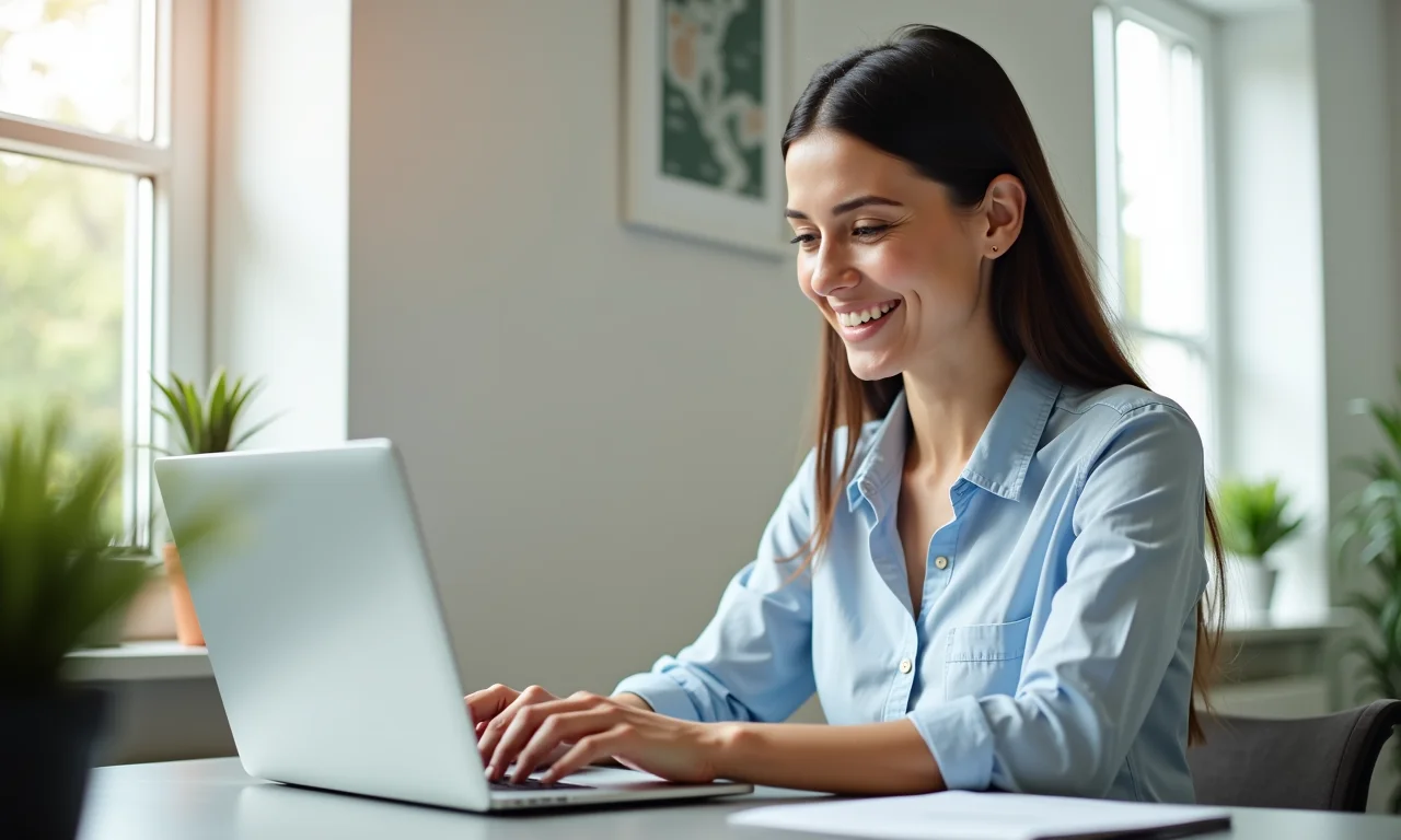 Profissional otimizando seu perfil do LinkedIn.