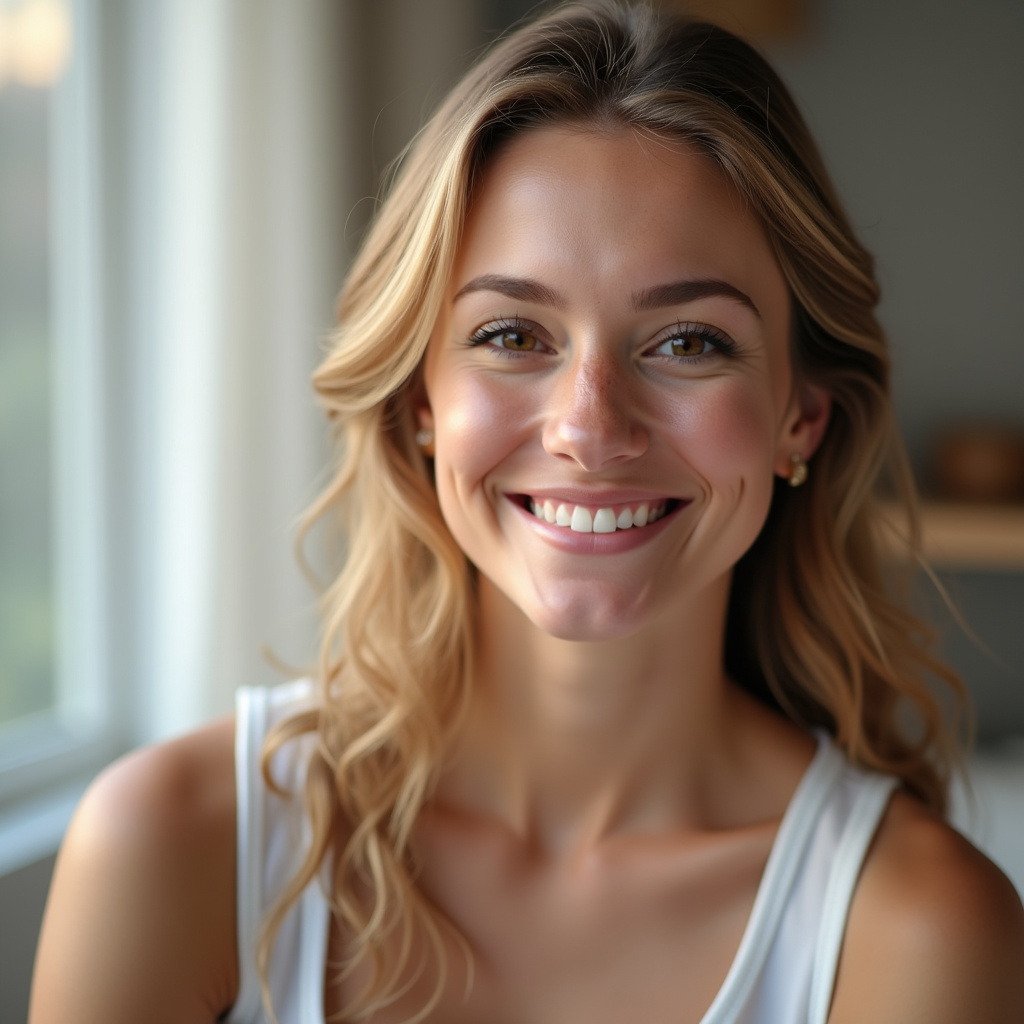 Massoterapeuta sorrindo.