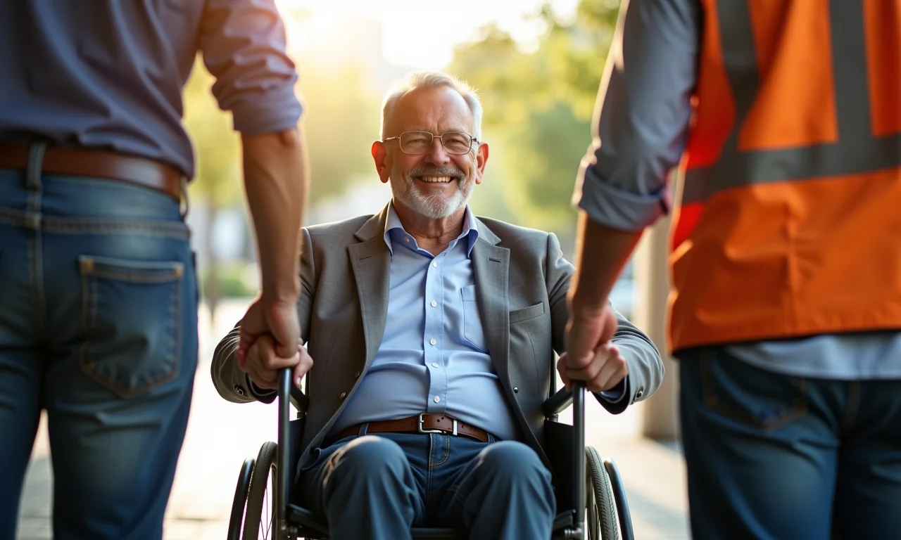 Trabalhador retorna ao emprego após acidente de trabalho.