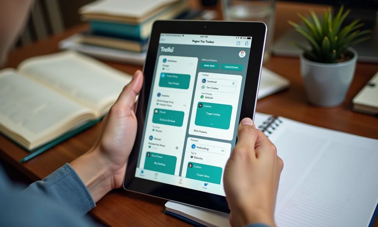 Utilizando o aplicativo Trello para organizar o cronograma de estudos para o ENEM.