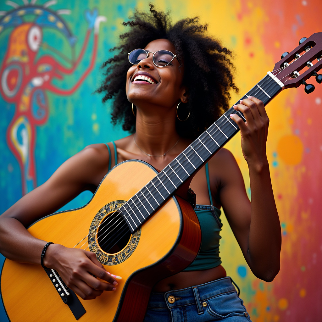 Expressão criativa através da música.